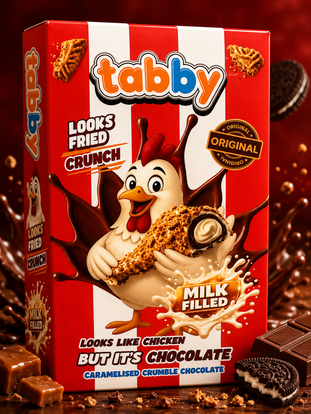 Tabby Caramelised Crumble Chocolate
