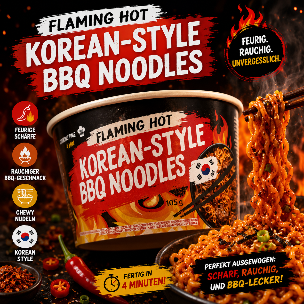 Korean Style BBQ Noodles