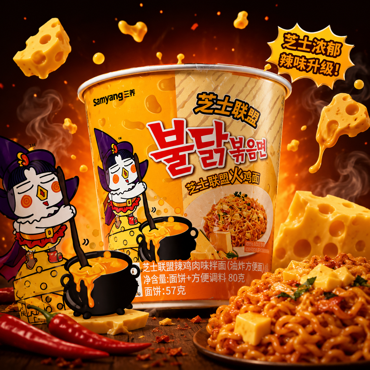 Buldak Quattro Cheese