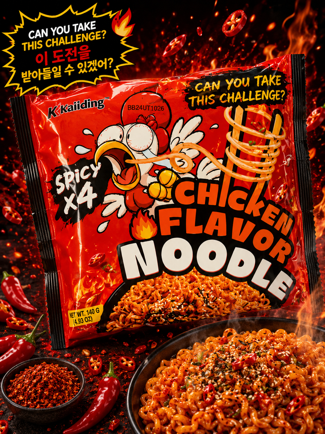Chicken Flavour Challenge Noodles