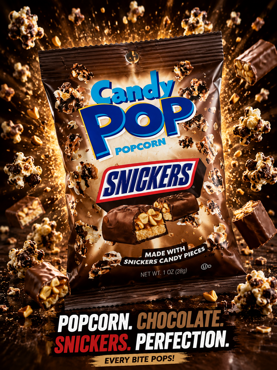 Candy Pop Snickers Popcorn